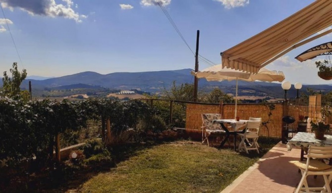 Sunset with a Tuscan view